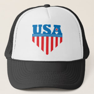 USA-Flaggen-Schild Truckerkappe