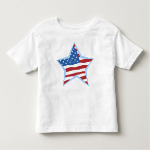 USA-Flaggen-Stern-Säuglinge u. Kleinkind-T - Kleinkind T-shirt