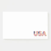 USA-Flaggen-Sticknotes Post-it Klebezettel (Vorderseite)