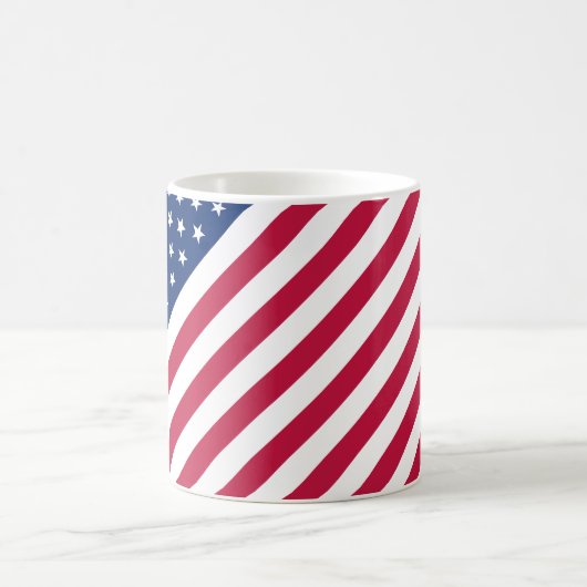 USA Flaggen Streifen 4. Juli Tea-Kaffee-Tasse Kaffeetasse (Mittel)