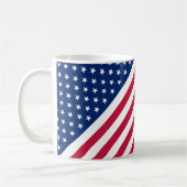 USA Flaggen Streifen 4. Juli Tea-Kaffee-Tasse Kaffeetasse (Links)