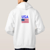 USA-Flaggen-SweatshirtHoodie Hoodie (Rückseite)