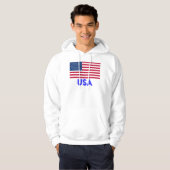 USA-Flaggen-SweatshirtHoodie Hoodie (Vorne ganz)