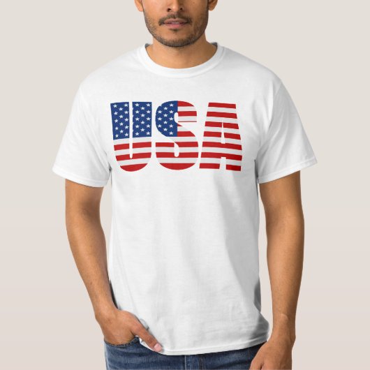 USA-FLAGGEN-T - SHIRT (Vorderseite)