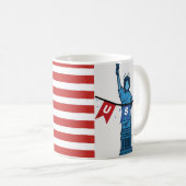 USA-Flaggen-Tasse Kaffeetasse (VorderseiteRechts)