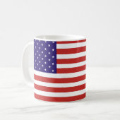 USA-Flaggen-Tasse Kaffeetasse (Vorderseite Links)