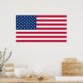 USA Flaggen USA US-amerikanisches Poster (Küche)