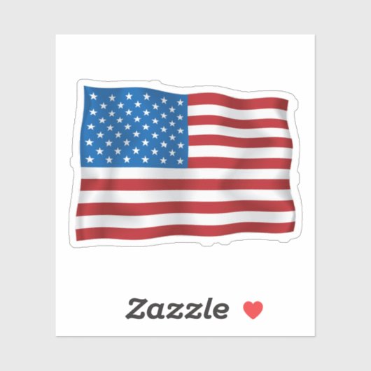 USA Flaggen Vinyl-Aufkleber Aufkleber (Blatt)