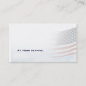 USA-Flaggen-Visitenkarte-rotes weißes u. Blau mit Visitenkarte (Rückseite)