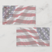 USA-Flaggen-Visitenkarte Visitenkarte (Vorne/Hinten)