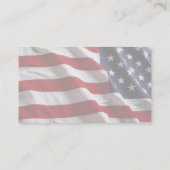 USA-Flaggen-Visitenkarte Visitenkarte (Rückseite)