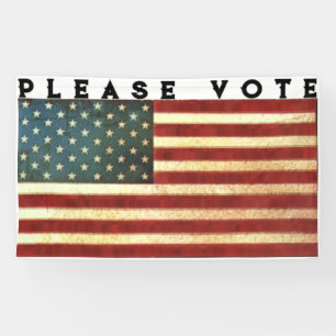 USA-Flaggen-Wahlaufruf Banner