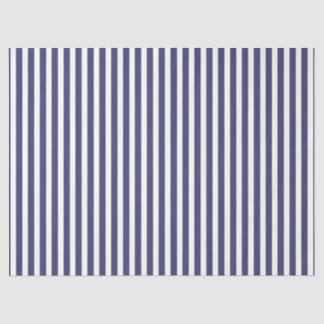 USA Flaggenblau und Weiße Streifen Seidenpapier