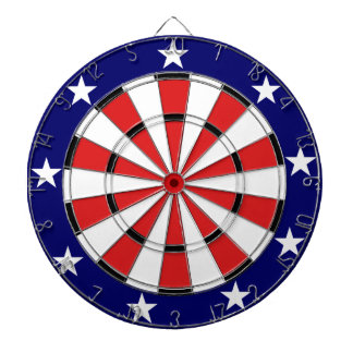 USA Flaggenfarben Dartscheibe
