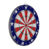 USA Flaggenfarben Dartscheibe (Vorderseite Links)