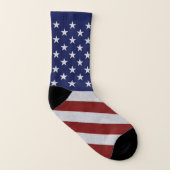 USA Flaggenfarben Drucksocken Socken (Rechts - Außen)