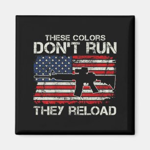 USA-Flaggenfarben verlaufen nicht, sie laden nach  Magnet