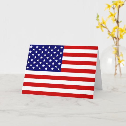 USA-Flaggengcent Karte (Gelbe Blume)