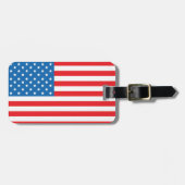 USA Flaggengepäckmarke Gepäckanhänger (Vorderseite horizontal)