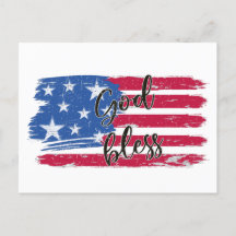 USA Flaggengott segne Amerika Patriotisch