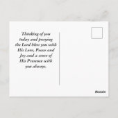 USA Flaggengott segne Amerika Patriotisch Postkarte (Rückseite)