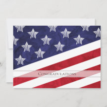 USA-Flaggengratulation zum US-Bürger