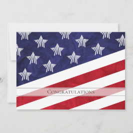 USA-Flaggengratulation zum US-Bürger Karte