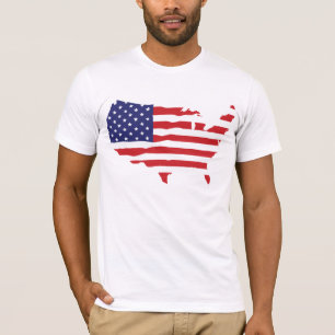 USA-Flaggenkarte T-Shirt