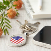 USA-Flaggenkccp Schlüsselanhänger (Seite)
