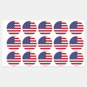 USA Flaggenkennzeichnungen Etiketten (Blatt)