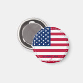 USA-Flaggenmagnet Magnet (Vorderseite/Rückseite)