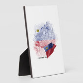 USA-Flaggenplakette Fotoplatte (Seite)