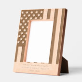 USA Flaggenpolizeischutz Geätzte Rahmen (Links)