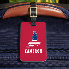 USA Flaggenstaat American Eagle America 4. Juli Na Gepäckanhänger