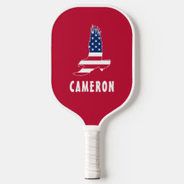 USA Flaggenstaat American Eagle America 4. Juli Na Pickleball Schläger