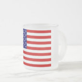 USA-Flaggenstaat Mattglastasse (VorderseiteRechts)