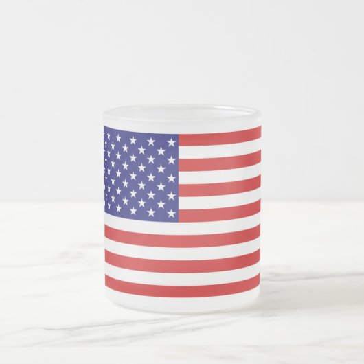 USA-Flaggenstaat Mattglastasse (Mittel)