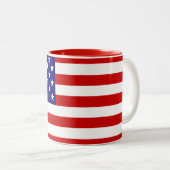 USA-Flaggenstaat Zweifarbige Tasse (VorderseiteRechts)