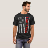 USA - Flaggenstatistiken T-Shirt (Vorne ganz)