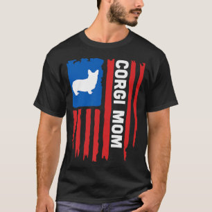 Usa Flagpatriotic Corgi Mama1458 T-Shirt