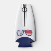 USA Flags Let's Go Brandon Monogram Flaschenkühler (Rückseite)