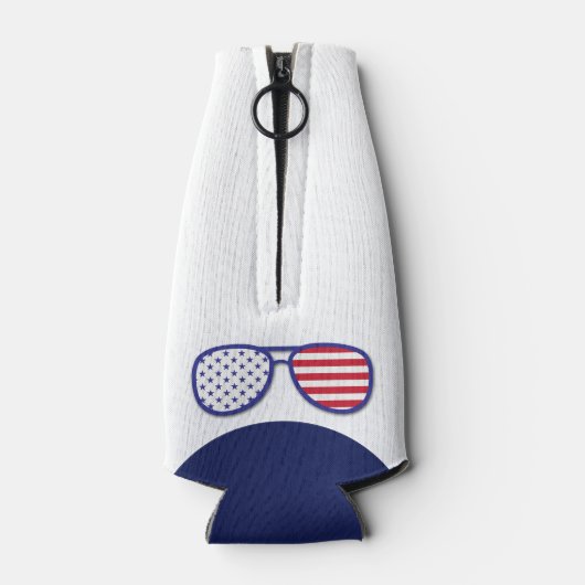 USA Flags Let's Go Brandon Monogram Flaschenkühler (Rückseite)