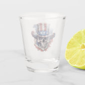 USA Flagship Skull Schnapsglas (Rückseite)