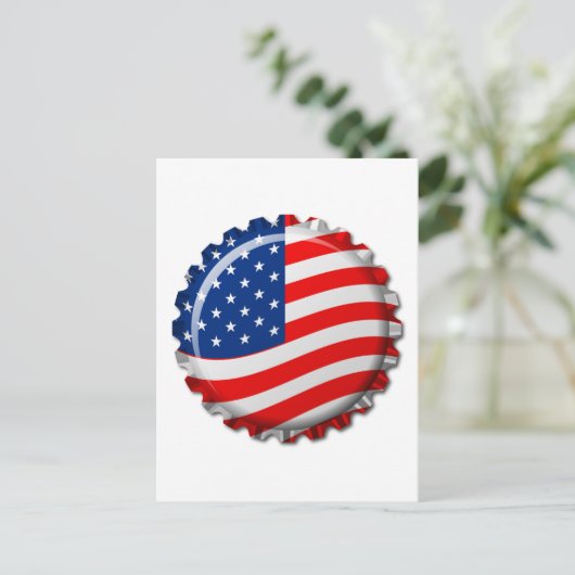 USA Flasche Postkarte (Stehend Vorderseite)
