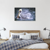 USA, Florida. Brown Pelican Leinwanddruck (Insitu (Schlafzimmer))