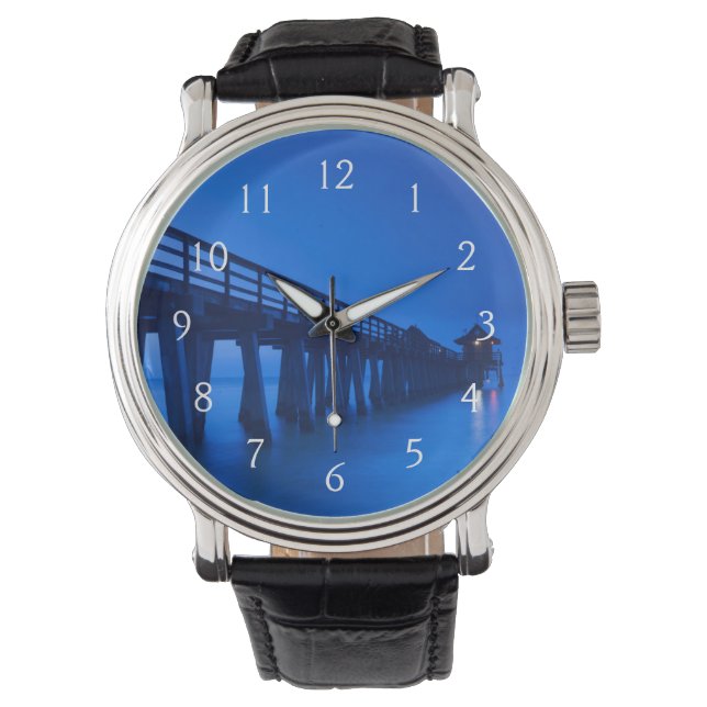 USA, Florida, Golfküste, Neapel, Pier von Neapel Armbanduhr (Vorderseite)