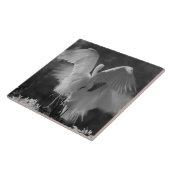 USA, Florida, Great Egret (Ardea alba) infrarote 3 Fliese (Seite)