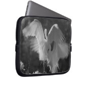 USA, Florida, Great Egret (Ardea alba) infrarote 3 Laptopschutzhülle (Vorne Rechts)