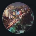 USA, Florida, Miami Beach, Ocean Drive, Art Deco 2 Große Wanduhr<br><div class="desc">Walter Bibikow / DanitaDelimont.com USA,  Nordamerika,  Florida</div>
