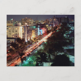 USA, Florida, Miami Beach, Ocean Drive, Art Deco 2 Postkarte